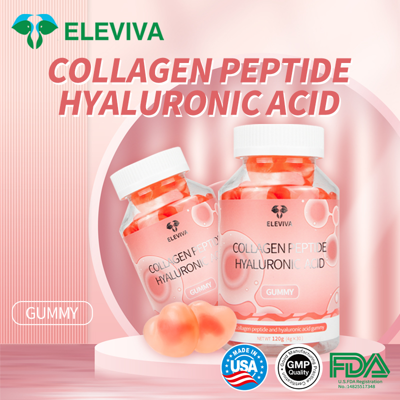 ELEVIVA Glutathione With Collagen Peptide Hyaluronic acid gummy Glow