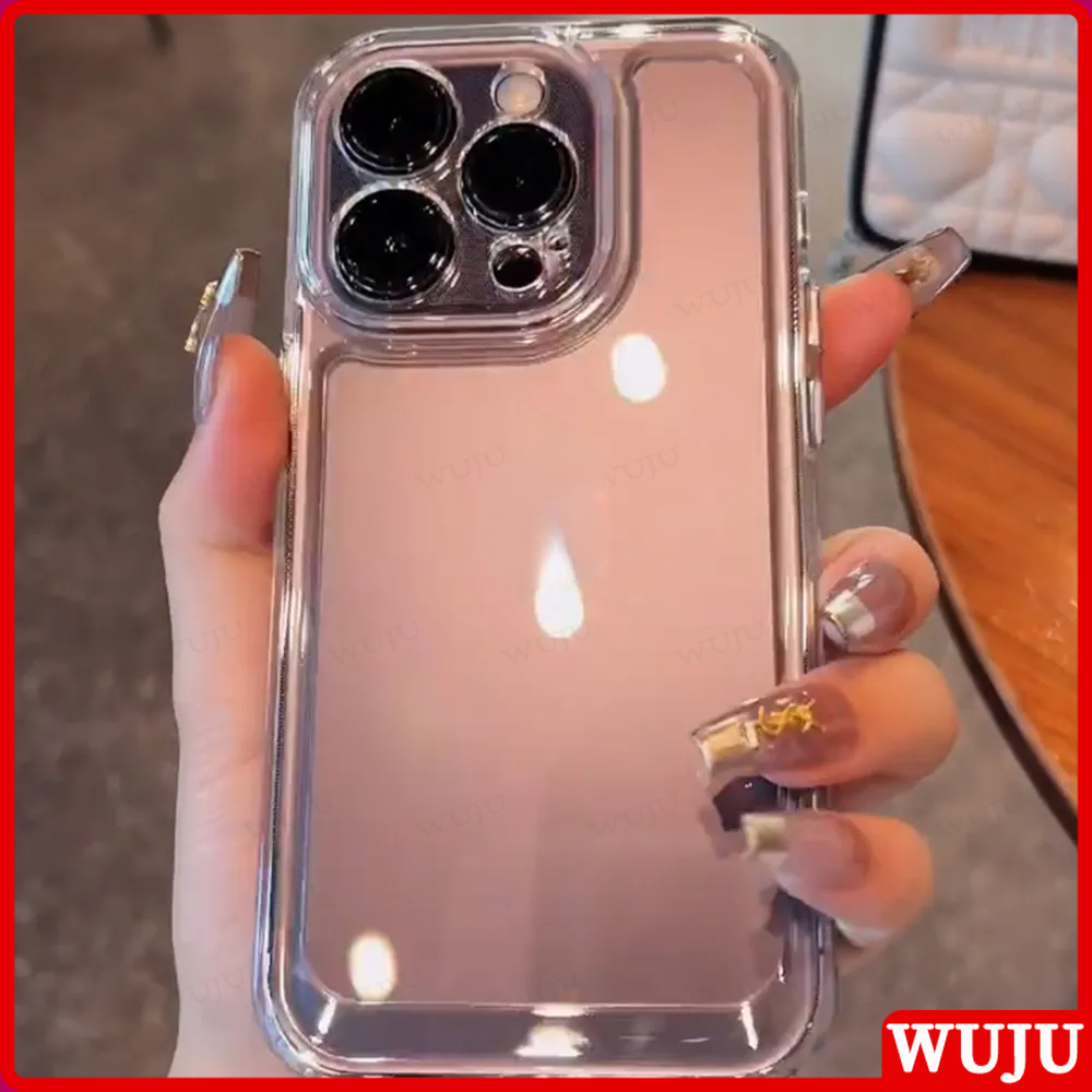 WUJU Luxury Acrylic Crystal Clear Hard Shockproof Phone Case Compatible For  iPhone 17 16 15 14 13 12 11 Pro XS Max XR X XS Plus SE Air Transparent 