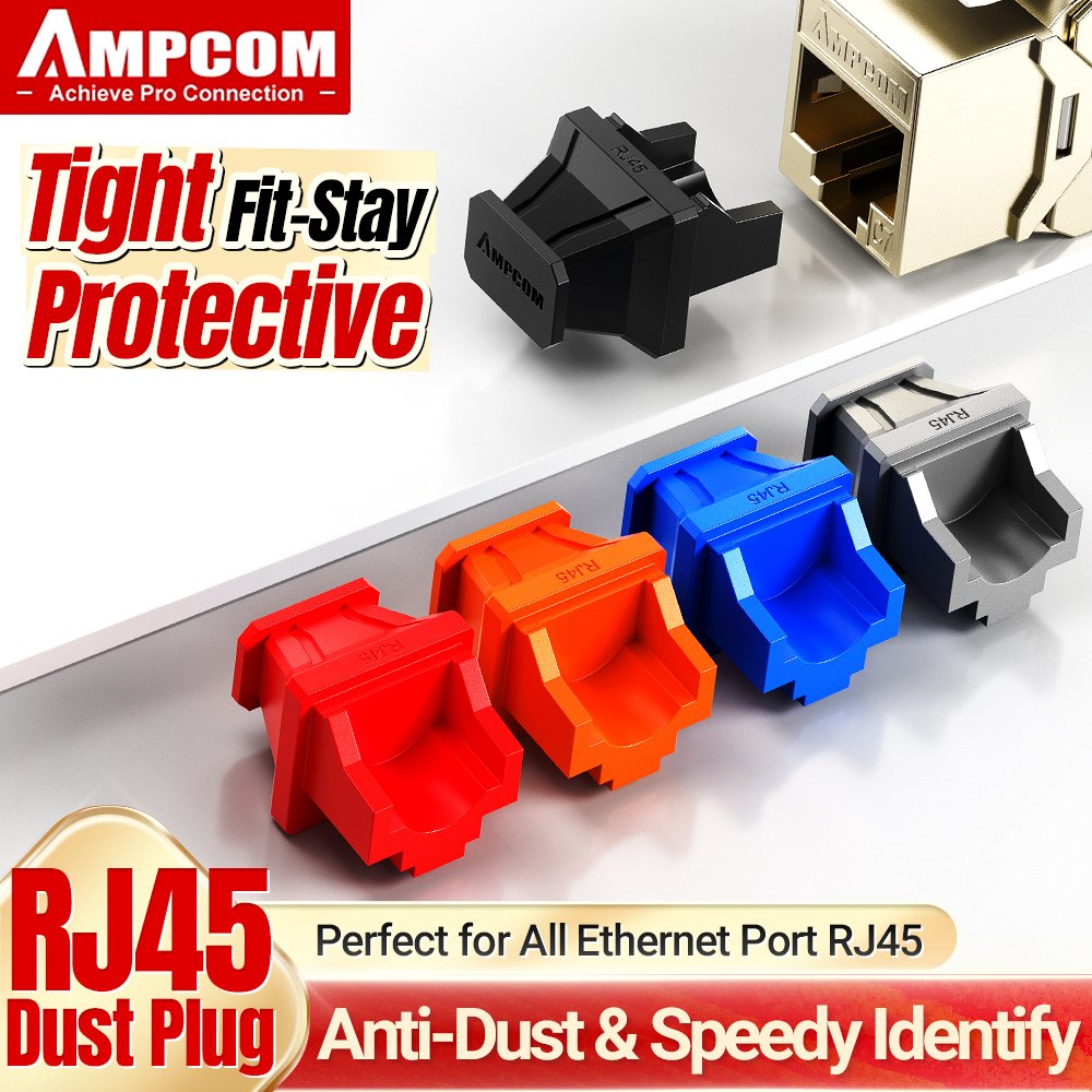 50Pack FiveColor RJ45 Dust Plug Hub Port Anti Dust