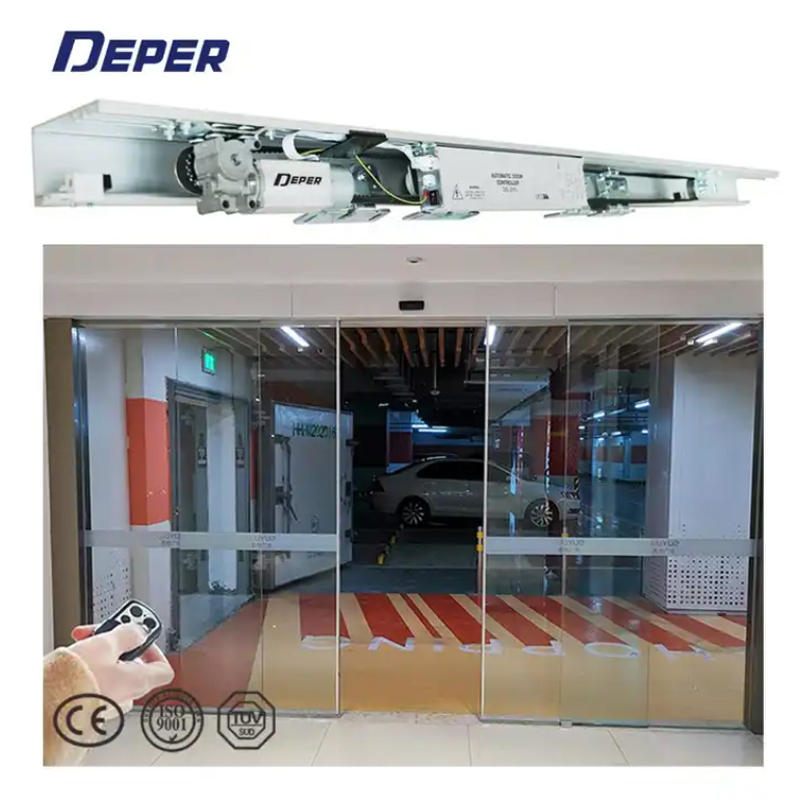 Remote Control Frameless Glass Automatic Sliding Door Machine Opener