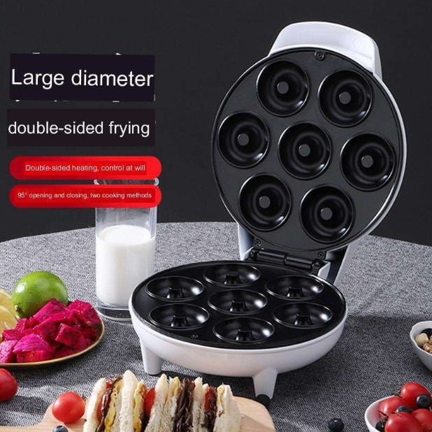 Mini Donut Maker 7 holes Donut Machine Electric Donut Maker Waffle