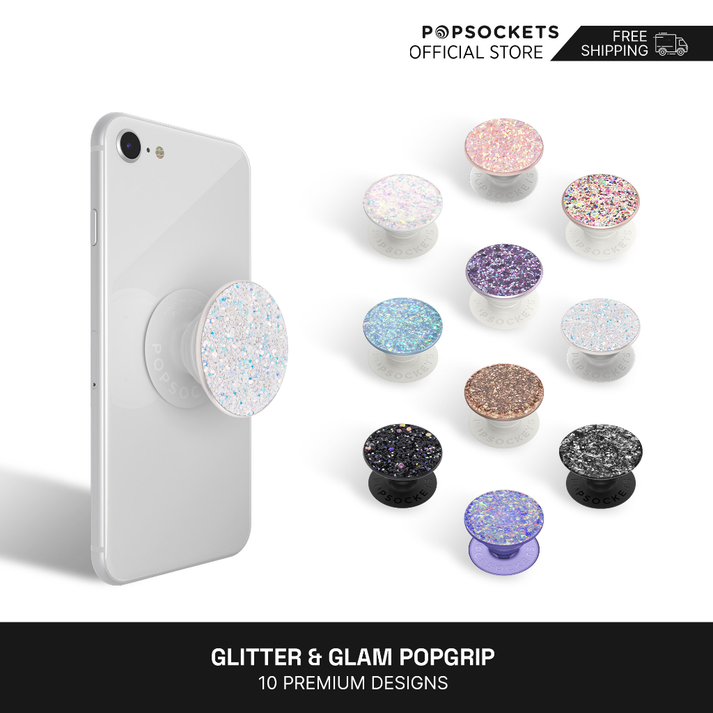 PopSockets PopGrip Chiara – Nome Rosa Vintage Con Segno Luminoso, Intercambiabile
