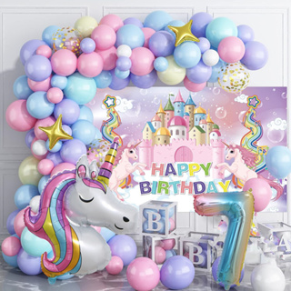 129 Pack Unicorn Birthday Party Decorations Unicorn Theme Party