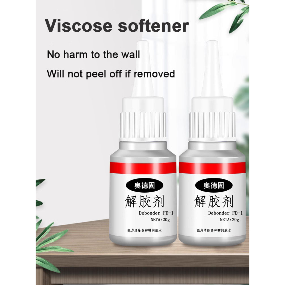 Adhesive remover quickly dissolves without damaging the wall 20g ...