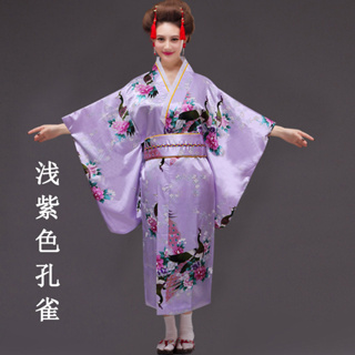 Women's Kimono Robe Traditional Japan Yukata Little Red Winter Plum Dress  Performing Wear Cosplay Clothing Polyester