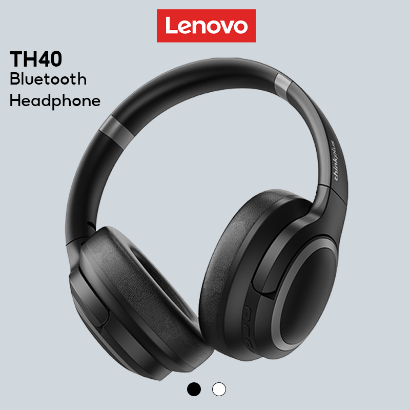 Lenovo TH40 Bluetooth Headphones Wireless Headphone HD Stereo Low ...