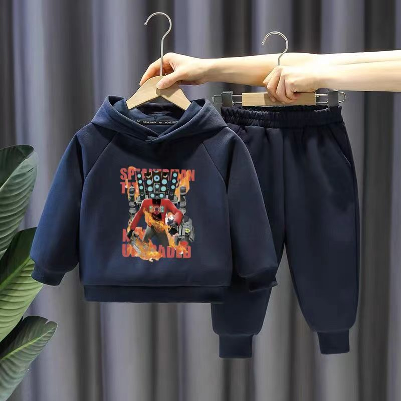 Skibidi Toilet Hoodie+pants 2pc/set For Kids Sweater Jacket UNISEX ...