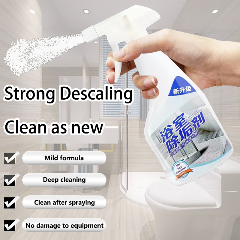 500ML Powerful Bathroom Cleaner Spray Scale Remover Detergent Cleaning