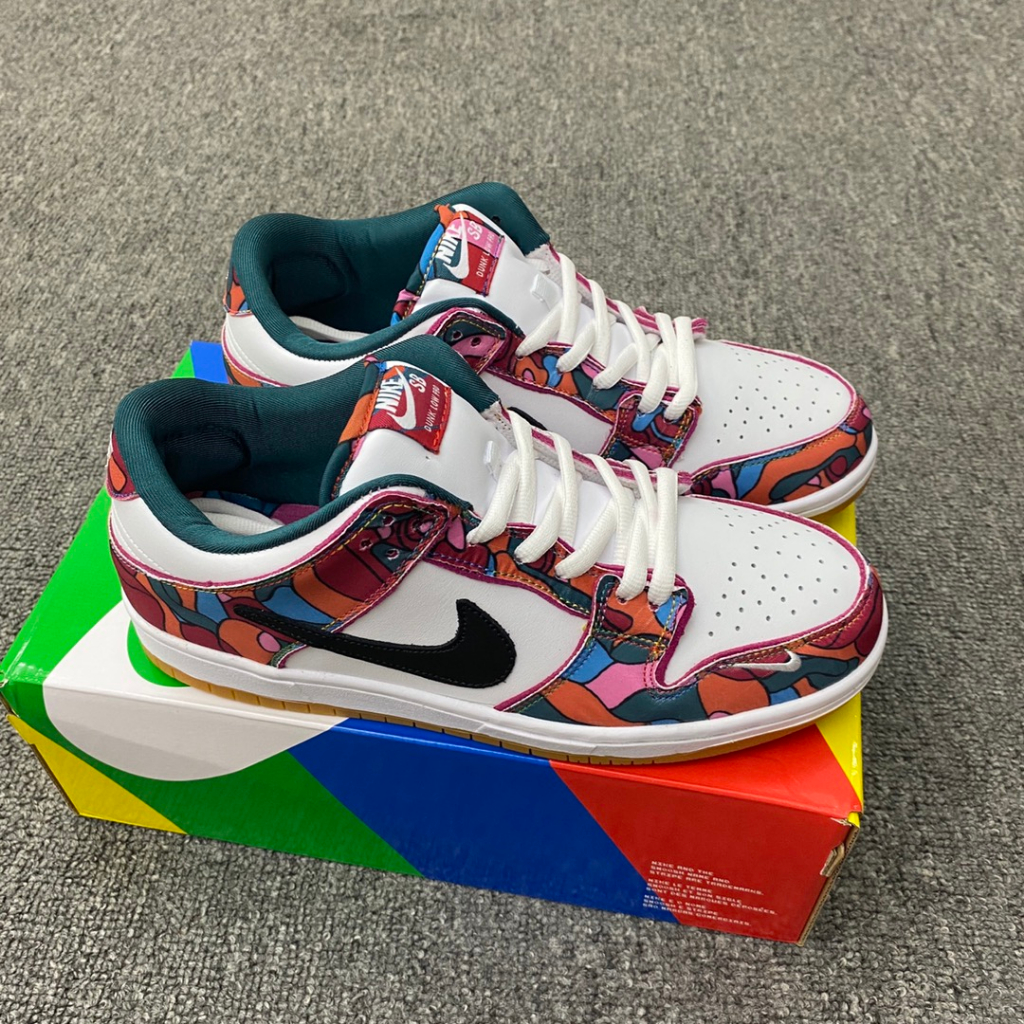 Physical photos】Couple Shoes Parra X Nk SB Dunk Low Pro QS