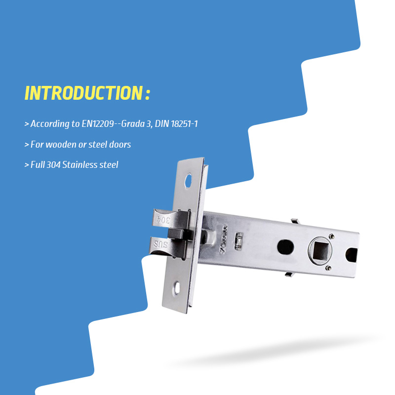 50mm 60mm 70mm Single Latch Stainless Steel Smart Lock Mortise Small Toilet Door Locks the