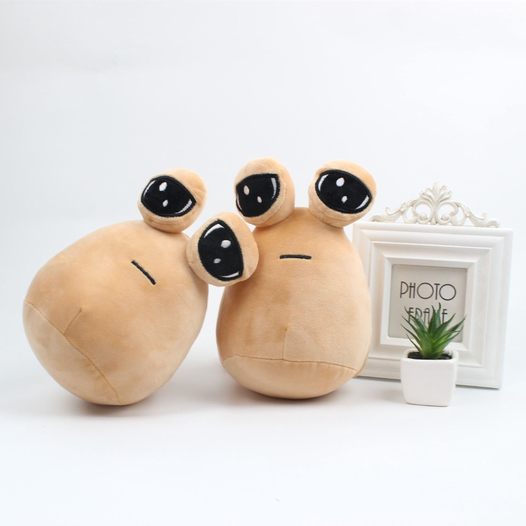 My Pet Alien Pou Plush Handmade Decoration Soft Toy Made to Order 8 In 