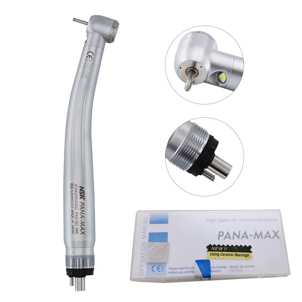 NSK Dental PANA MAX LED High Speed Push Button Turbine Handpiece 3