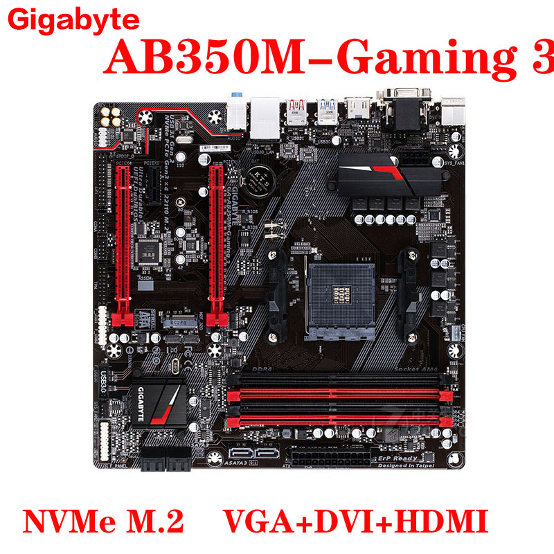Gigabyte Gigabyte AB350 Gaming 3 GA B350M AM4 motherboard D3H D3V DS2 HD3 Shopee Philippines