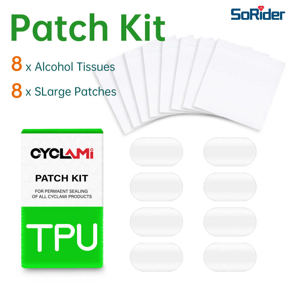 CYCLAMI Bike Inner Tube Tire Patch Tools Repair Kit Road MTB Folding  Bicycle TPU Material Glue-free Bicycle Repair Tools