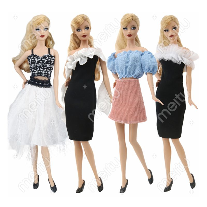 Kawaii Items Fashion Doll Dress Wear Kids Toy Dolly Accessories For ...
