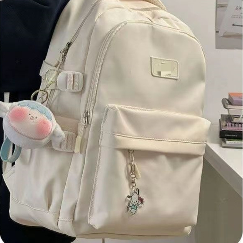 Solid Color Ins Bagpack Korean Fashion Backpack Large Capacity School Bag Shopee Philippines