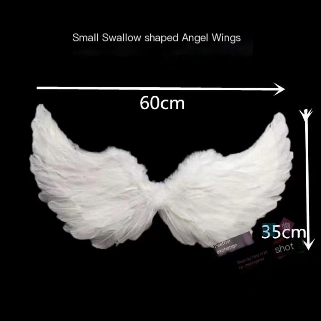 Halloween decorations cosplay Feather wing Adult Child Cherub wing prop ...