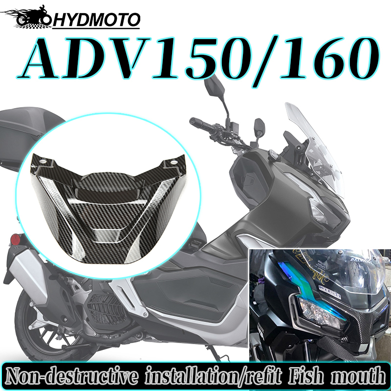 TaTonCycle Motorcycle Front Fender Cover / Beak - Black ABS For Yamaha Tracer 900/GT, MT-09 Tracer, FJ-09 - View #4