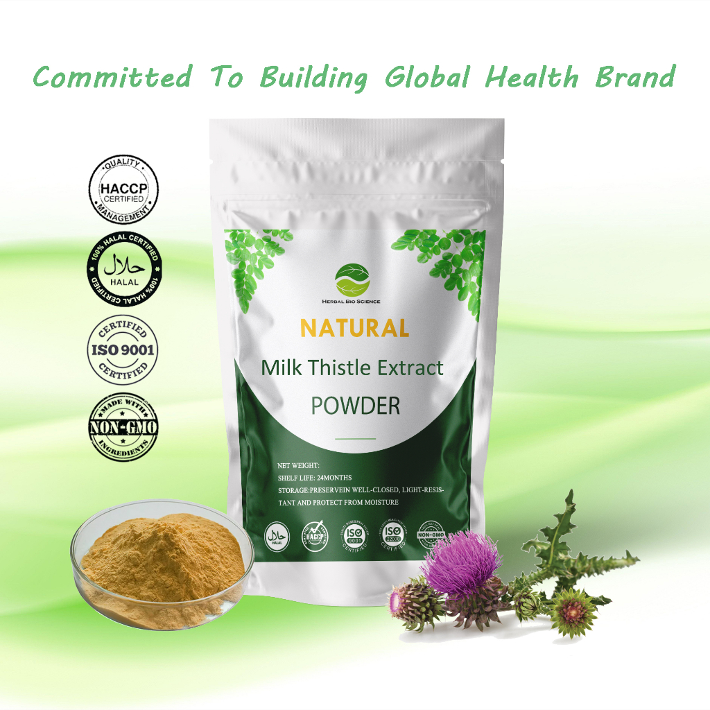 【Natural】 Milk Thistle Extract Powder/Pure Silymarin/Liver Detox