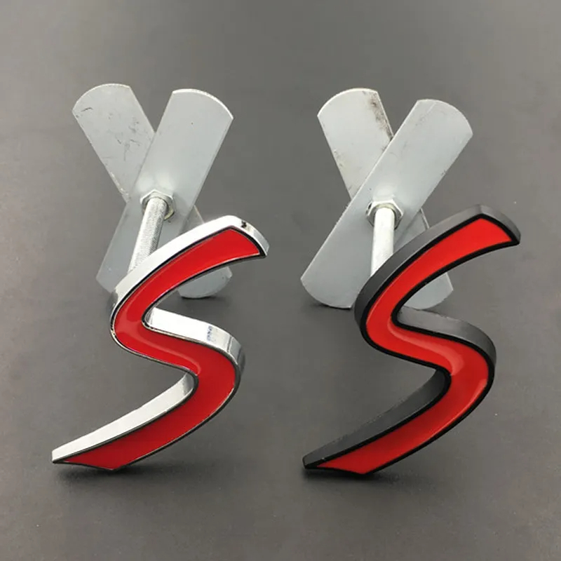 3D Metal Letters Car Front Grill Badge Sticker Mini Cooper S Emblem
