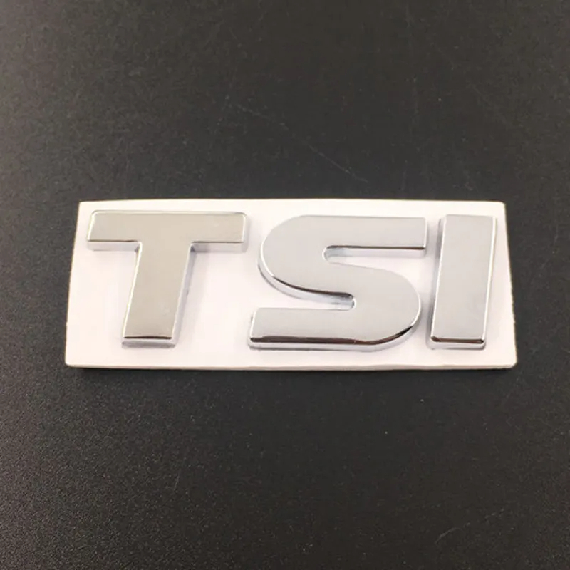 3D Metal Car Letters TSI Logo For VW TSI Badges Polo Golf 4 5 6 7 MK5 ...