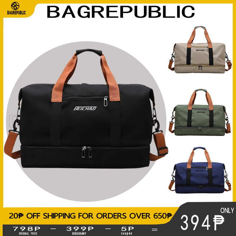 Korean Travel Bag Women Men Big Size Duffle Gym Sports Bag Large