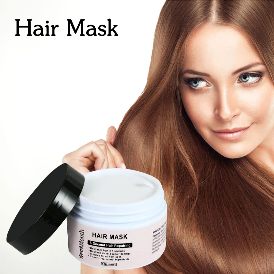 West&Month Repair Hair Mask Nourishing Soft Frizz Smoothing Damage Hair ...