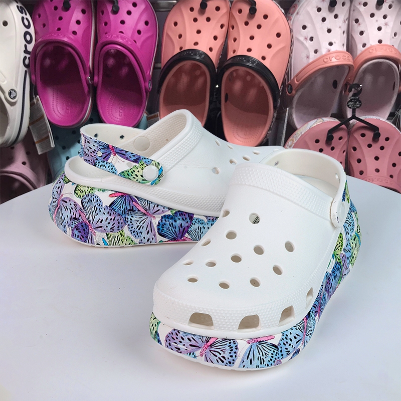 Crocs retro daddy shoes fall 2023 new ladies shoes with wedges and