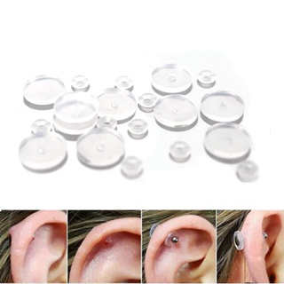 Clear Earring Backs, 200PCS Plastic Earring Stoppers, Tube Earring  Findings, Hyp