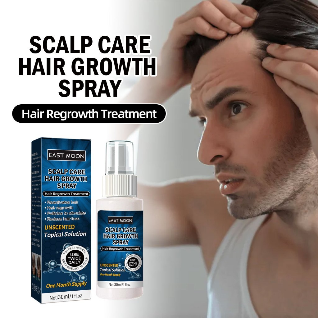 East Moon Scalp Care Hair Growth Spray Reactivates Hair Follicles ...