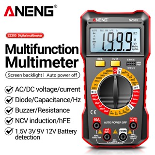 AC DC Voltage Current Multimeter 750/1000V Voltmeter Resistance Capacitance Multimetro  Digital Profesional HFE Diode Tester 