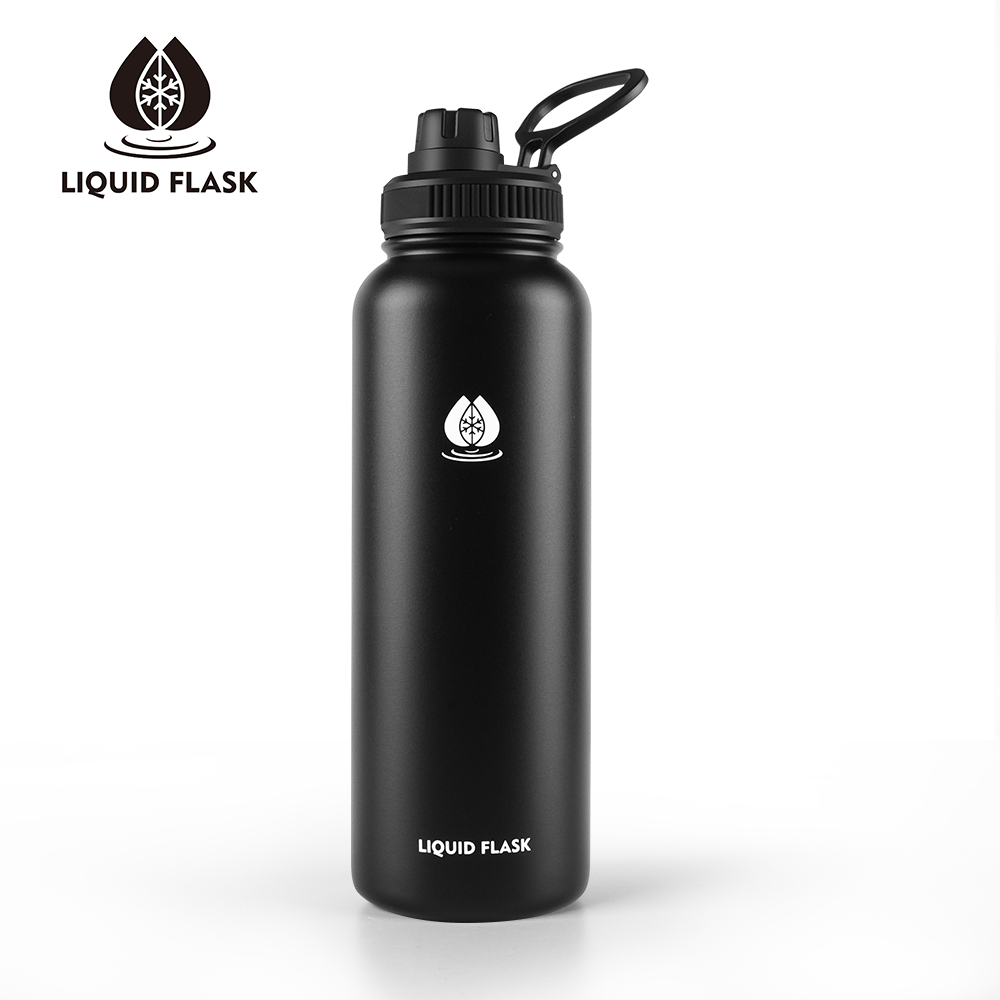 Liquid Flask 22oz40oz Wide Mouth With Spout Lid Vacuum Insulated Tumbler Hot And Cold Bottle 3347