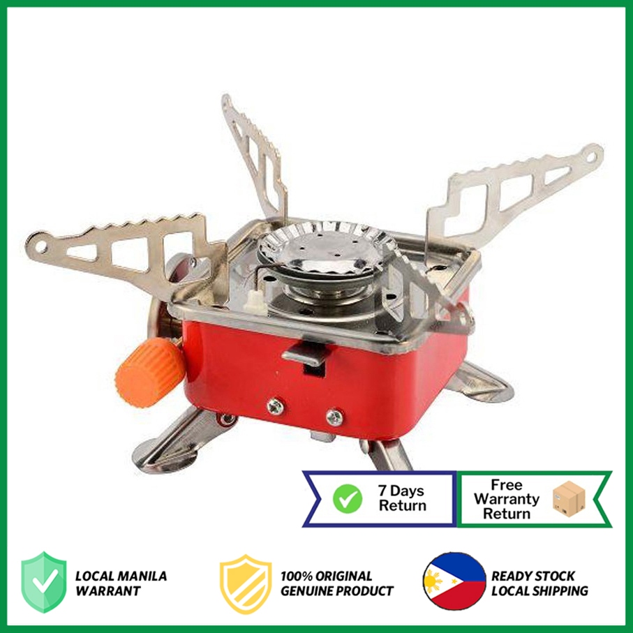 CHANGEMOORE Mini Portable Gas Stove Camping Burner Card Type Outdoor