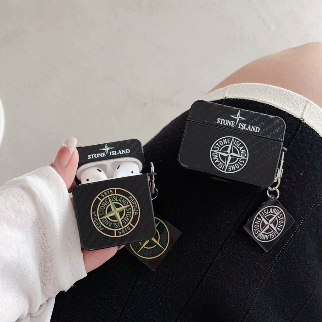 AirPods 4 ANC Cover black Fashion Stone Island For AirPods pro 2nd