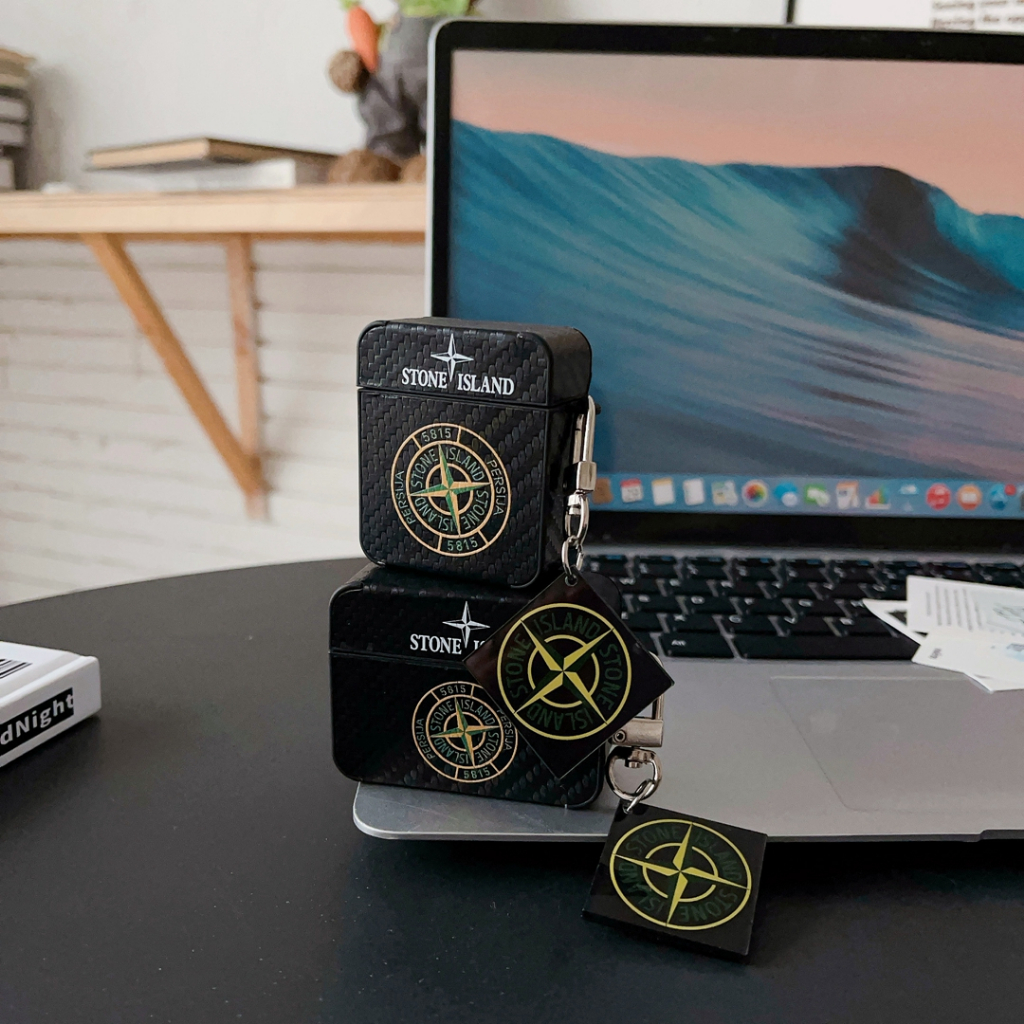 AirPods 4 ANC Cover black Fashion Stone Island For AirPods pro 2nd