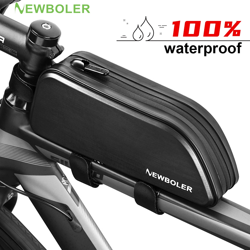 Sacoche Guidon Vélo NEWBOLER Imperméable Neuve - Polyvalente 5-en-1, Grande Capacité 26cm - Équipements vélos