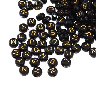 4X7mm Round Letter Beads Colorful Acrylic with Gold Letter Alphabet for  Jewelry Making - China Round Letter Beads and Letter Beads price
