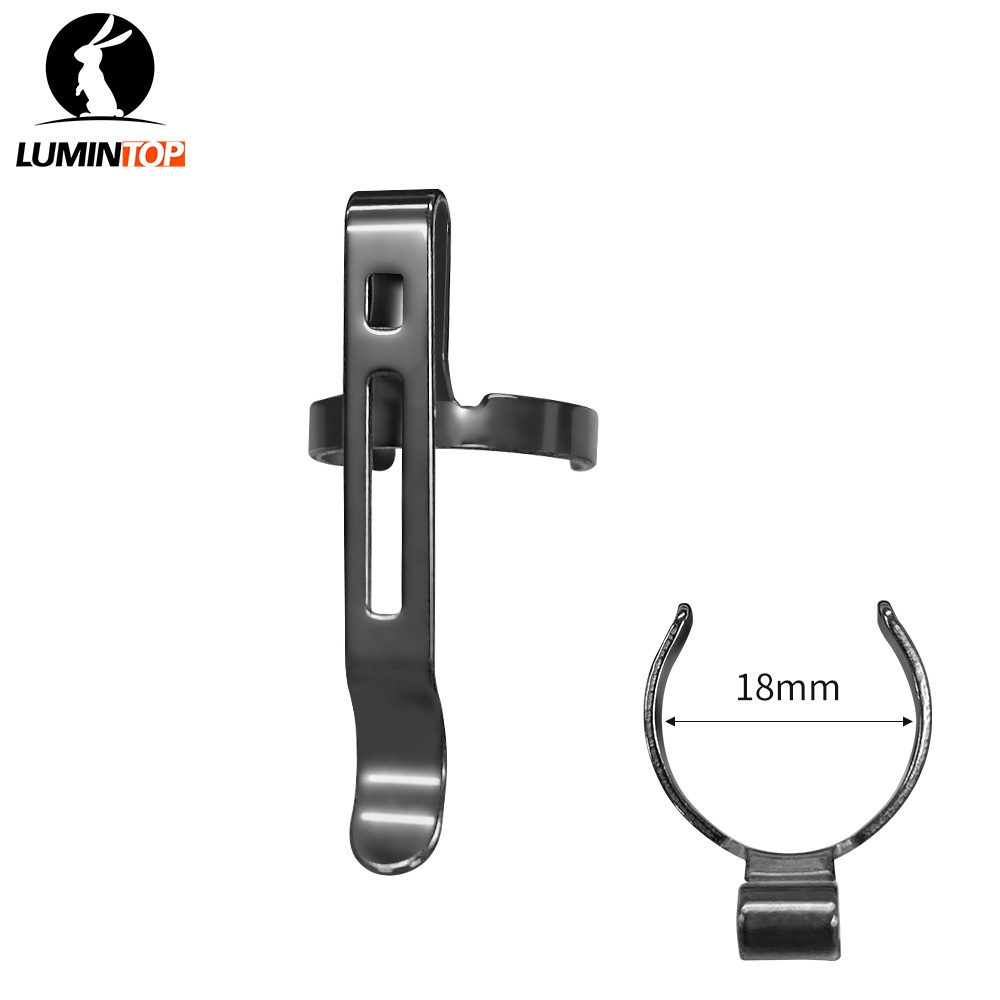 Flashlight clips for Lumintop E05C Size Φ43.2*18 and thickness 1.0 mm