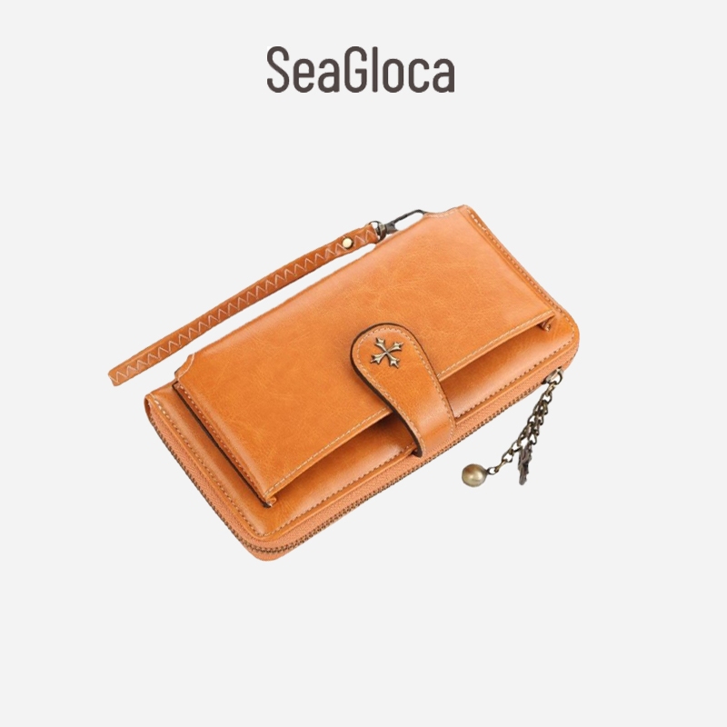 Seagloca Women Original Pu Wallet MultiFunction Big Capacity Card