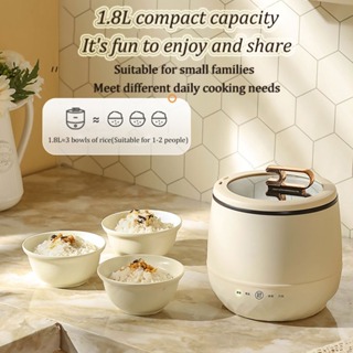 Rice Cooker Small, Mini Rice Cooker for 1-2 people, 1.2L Portable