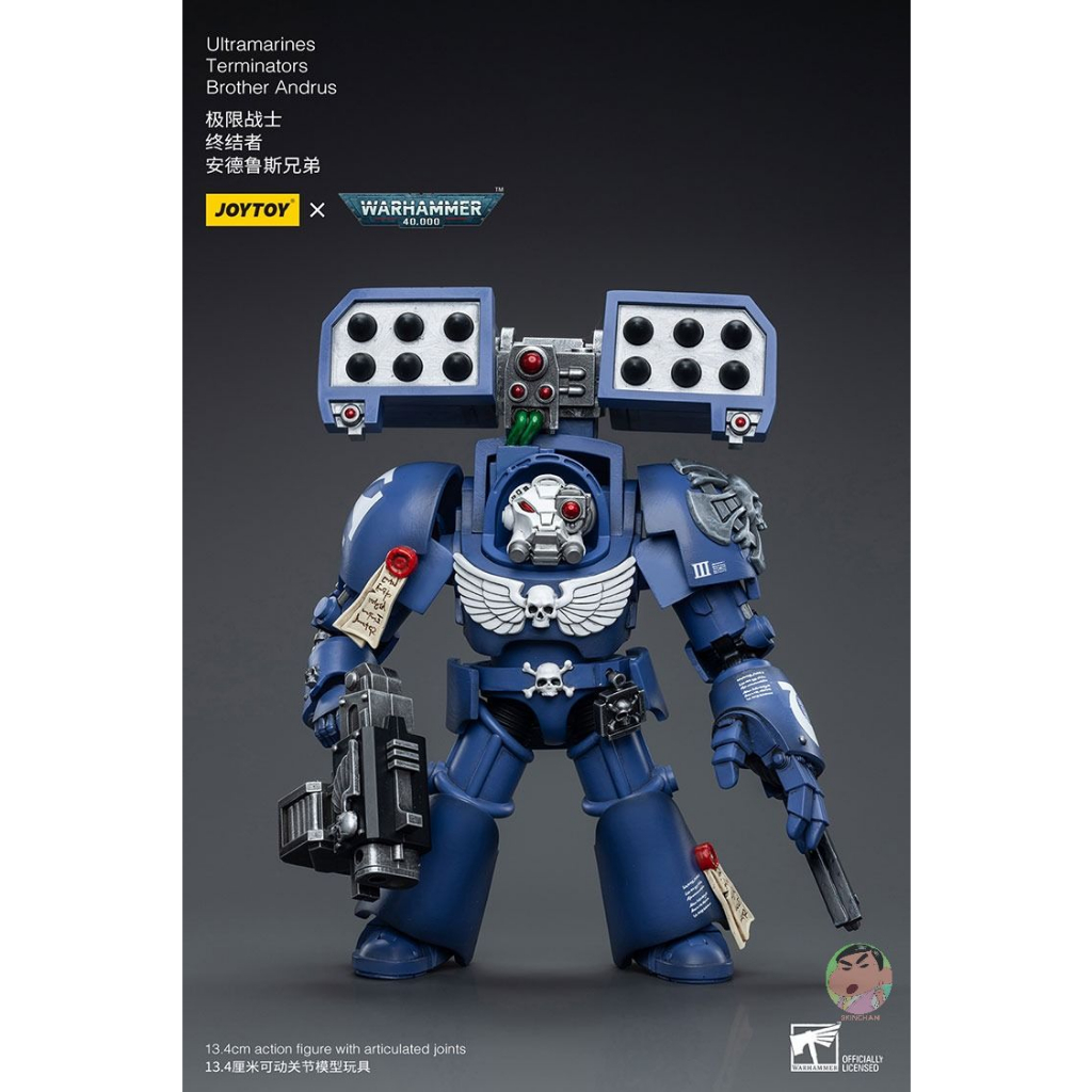 JoyToy Warhammer 40K: Ultramarines Terminator Captain - Action Figure Scala 1:18, 12 Cm, Altamente Dettagliata - 3
