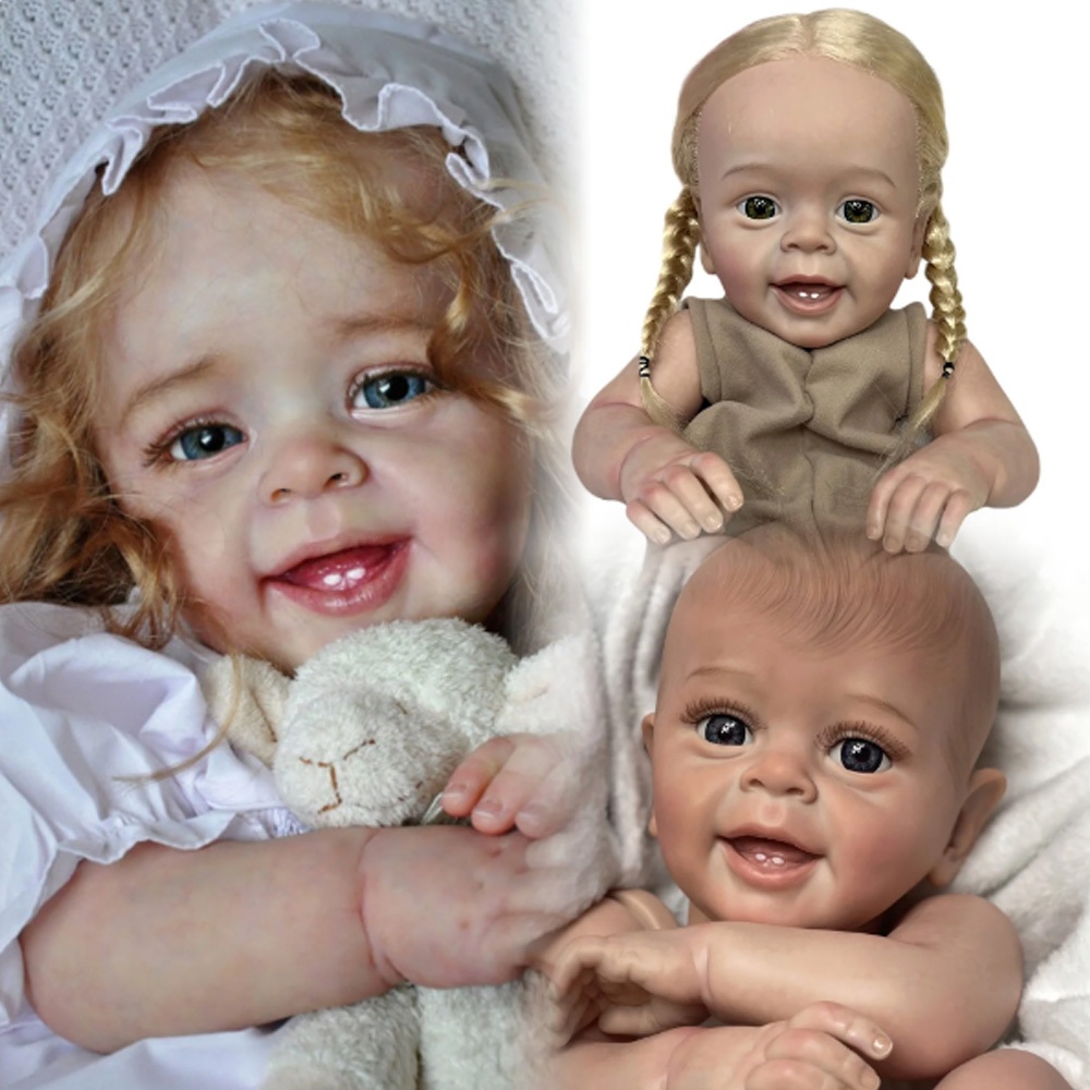 55cm Painted Yannik Reborn Doll Kits Cuddly Bebe Reborn DIY Vinyl Bebe