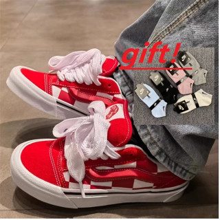 All red clearance low top vans