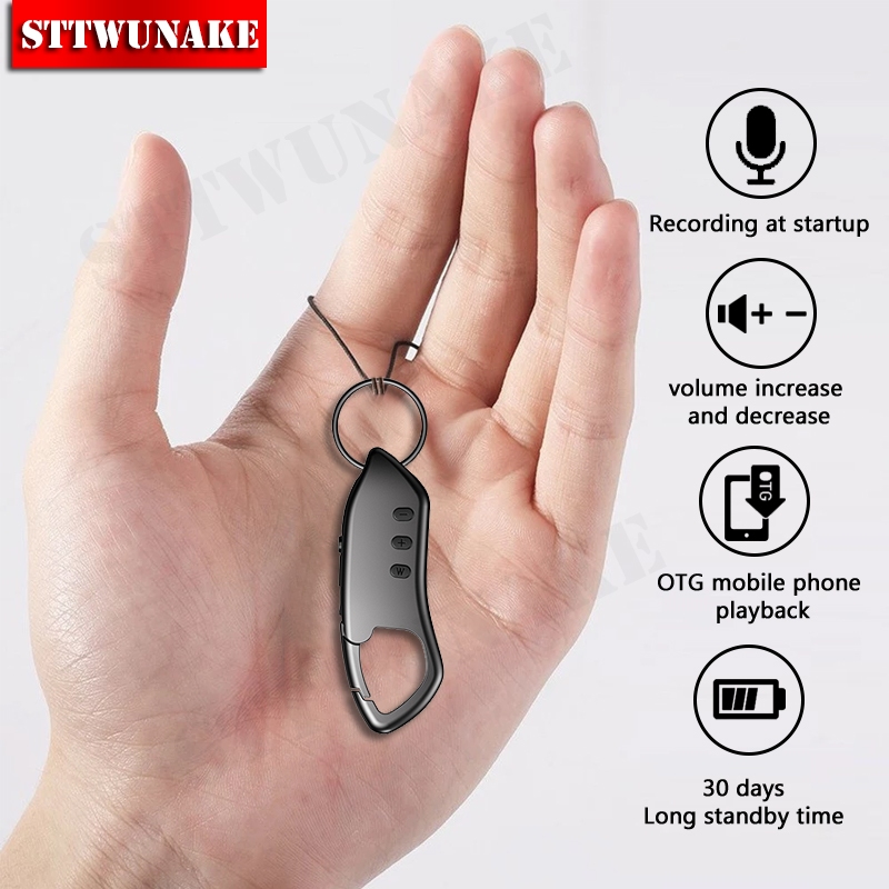 Sttwunake Mini Voice Activated Recorder Spy Digital Audio Recording