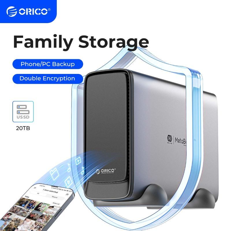 ORICO MetaBox Mini NAS Storage Personal Media Center for 3.5" HDD
