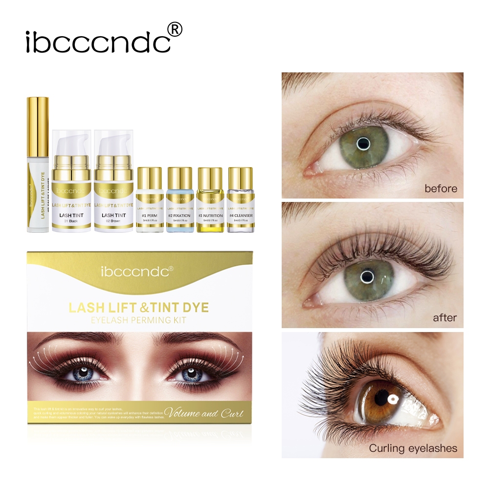 Ibcccndc 2 Colors/set Keratin Lash Lift Kit And Eyelash Eyebrow Dye ...