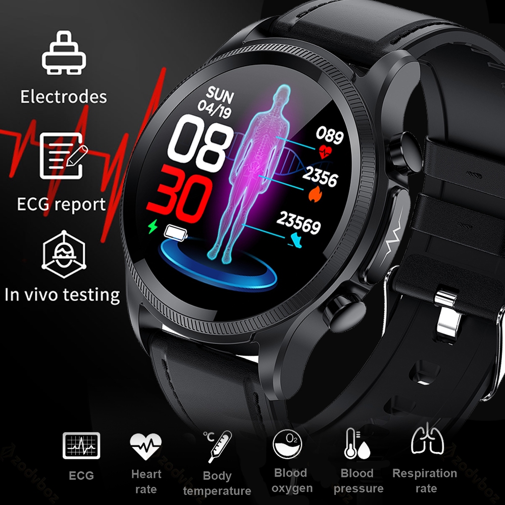 XIAOMI New ECG Men Health Smart Watch Blood Glucose Monitor Temperature ...