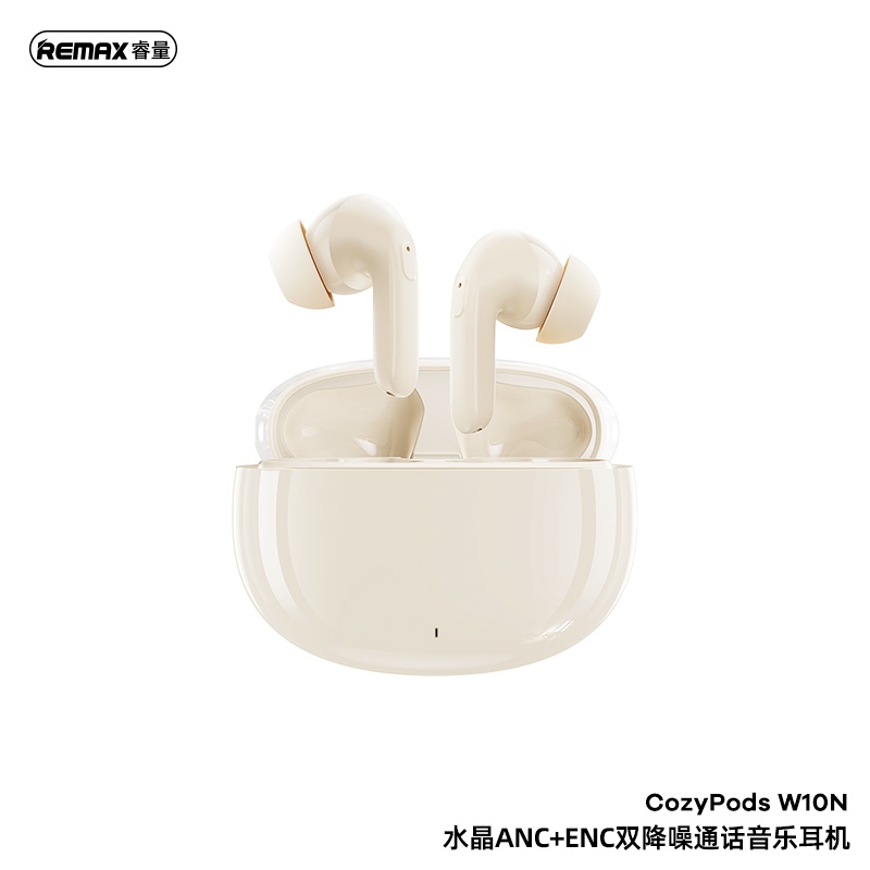 REMAX Crystal ANC+ENC Dual Noise Reduction Call Music Earphone CozyPods ...