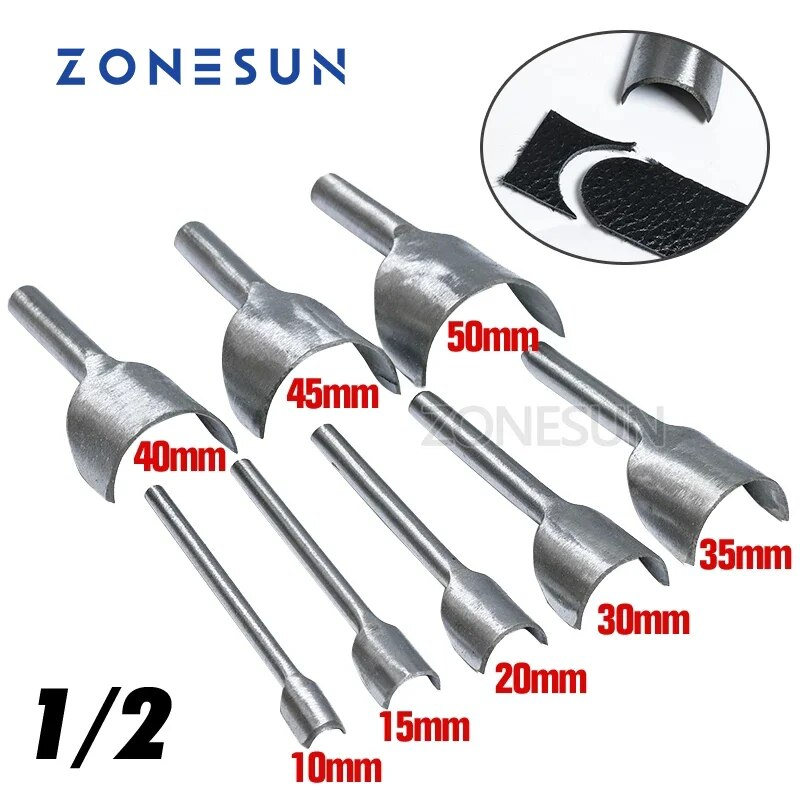 ZONESUN 1050mm Width Semicircle Shape Leather Corner Punch Tool Belt