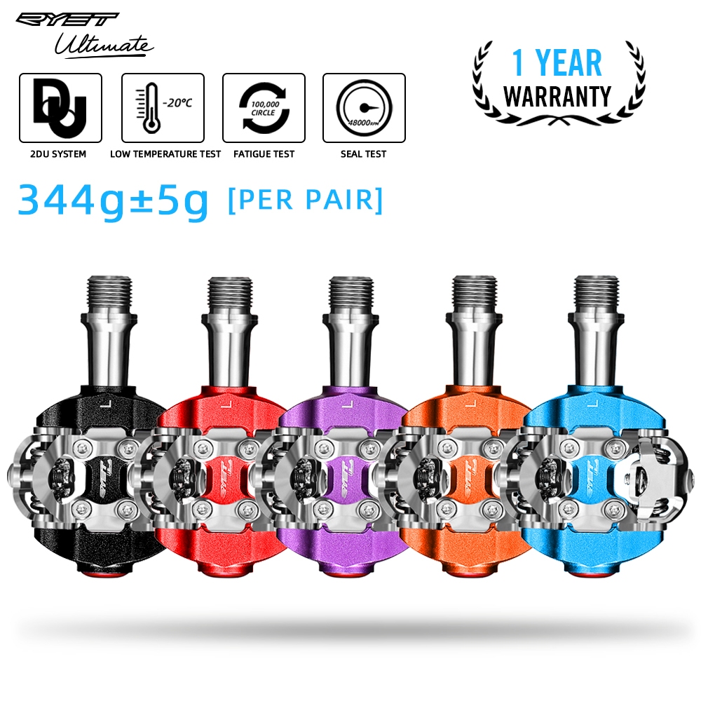 RYET MTB Bicycle Pedal SPD Clipless Mountain Bike Pedals Mountain ...